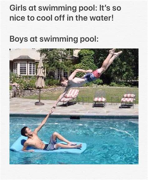 Going to the swimming pool boi : r/memes