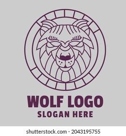 Wolf Line Art Logo Vector Stock Vector (Royalty Free) 2043195755 | Shutterstock