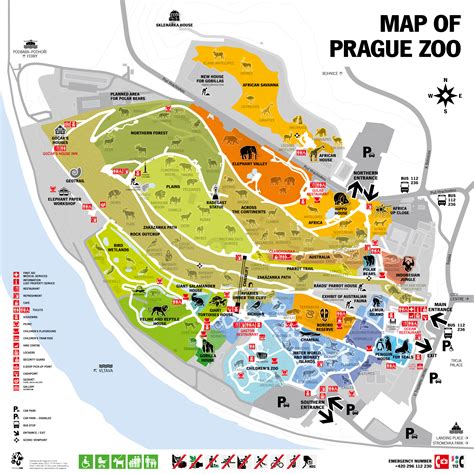 Prague Zoo map