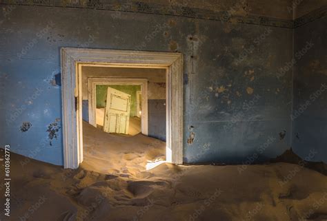 Abandoned ghost town of Kolmanskop in Namibia. Stock Photo | Adobe Stock