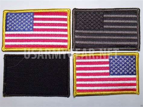 4 New US Army American Flag Military Uniform Velcro Patch Standard Reverse Acu – US Army Gear