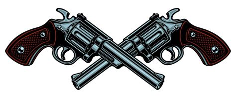 Vector illustration with guns. 539354 Vector Art at Vecteezy