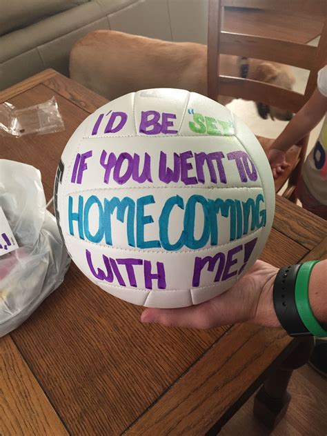 Volleyball Homecoming Proposal | Homecoming posters, Cute homecoming ...