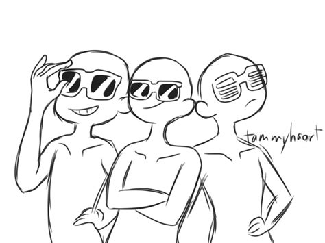 Draw Your Squad 3 People - PEOPLE GTY