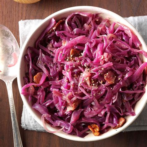 Red Cabbage With Bacon Recipe | Taste of Home