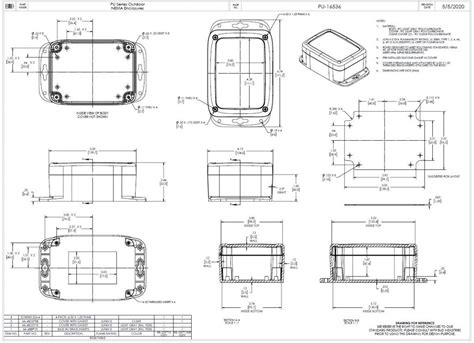 IP68/NEMA 6P Plastic Enclosure with Mounting Flanges PU-16536 - Bud ...