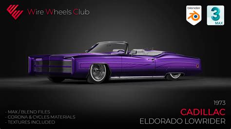 ArtStation - 1973 Cadillac Eldorado Custom Lowrider - 3D Model | Resources