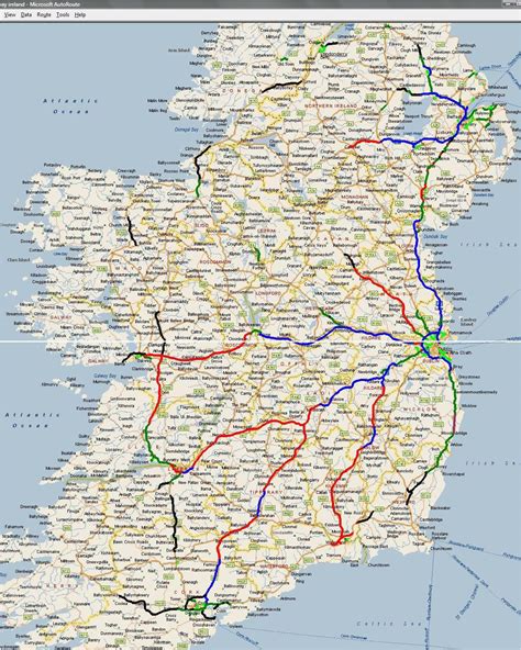 Map Of Motorways In Ireland Ireland Road Map | secretmuseum