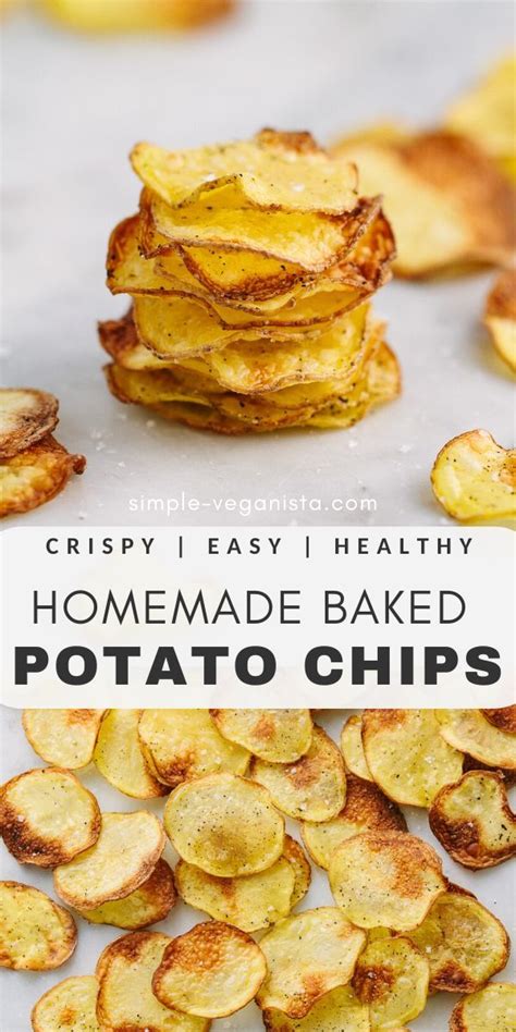 Homemade Baked Potato Chips - Healthy, Crispy & Delicious! | Potato chip recipes, Baked potato ...