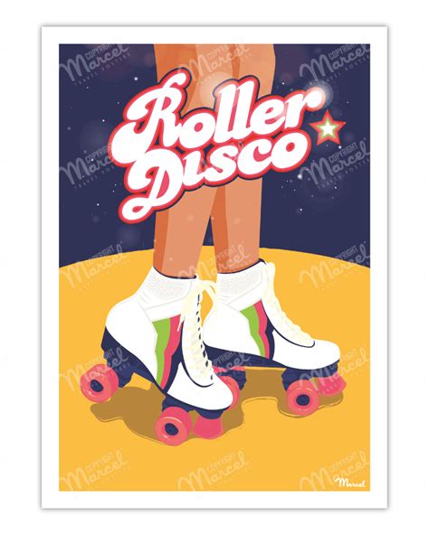 jerarquía Cambiarse de ropa Motel roller disco poster Autónomo Llevando Cruel