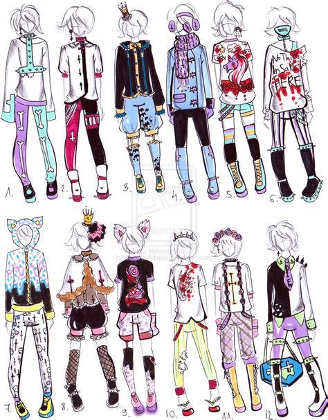 -CLOSED- Pastel goth male clothes by Guppie-Adopts on deviantART ...