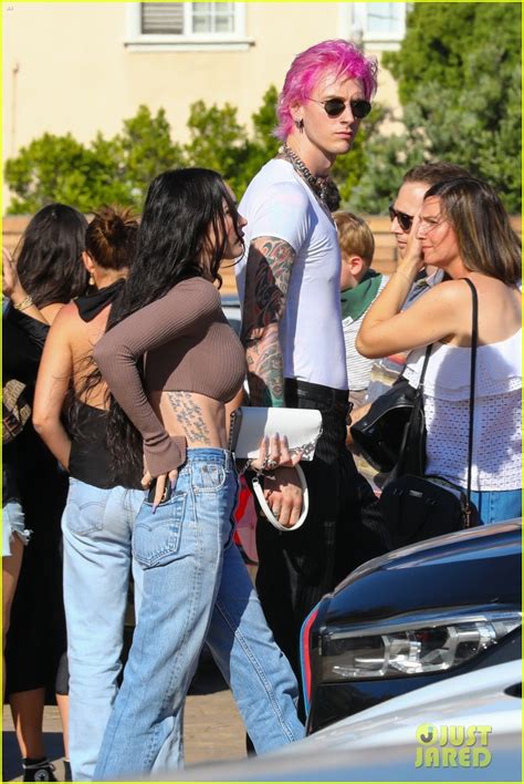 Photo: machine gun kelly debuts bright pink hair at lunch megan fox 41 | Photo 4770359 | Just ...