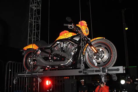 LOS ANGELES, OCT 21 Cosmic Starship Harley-Davidson 1 Million Motorcycle at the Harley Davidson ...