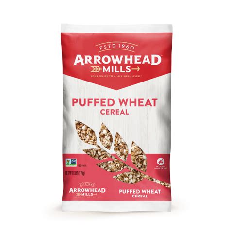 Puffed Wheat Cereal: Protein & Fiber-Rich - Arrowhead Mills