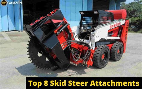 Top 8 Must have skid steer attachments for construction | Gamzen India