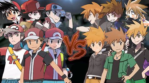 Red And Blue Pokemon Characters