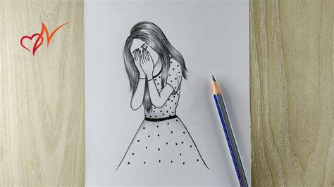 Sad Crying Girl Drawings