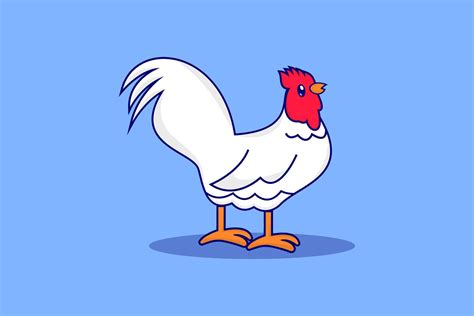 Cute Chicken Cartoon Icon Design Concept Graphic by ahsanalvi ...