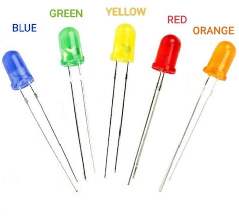 5MM LED LIGHTS RED BLUE YELLOW GREEN ORANGE | Lazada PH