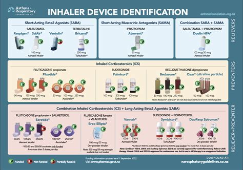 Inhaler Devices Identification Chart