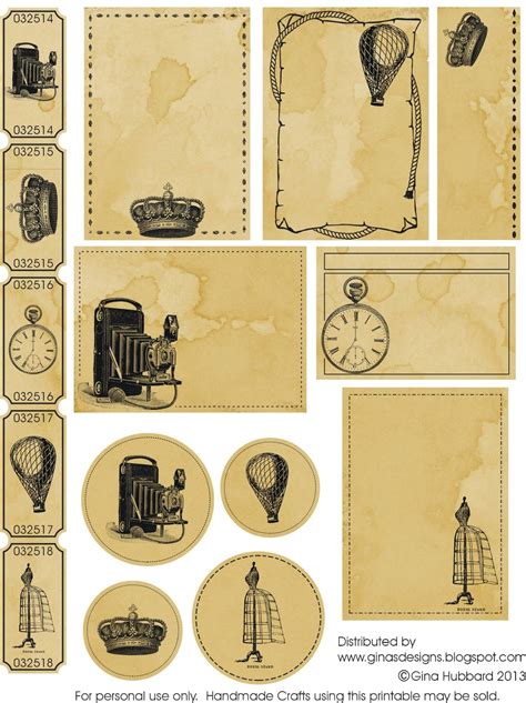 Vintage Freebie Friday: Old Fashioned Paper Set