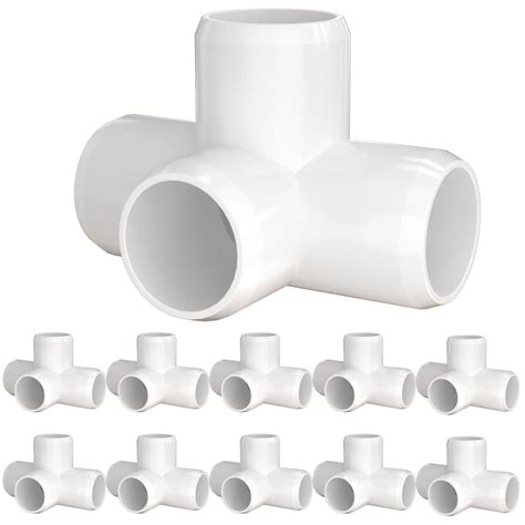 Buy letsFix 4-Way 1-1/2 inch PVC Fitting, PVC Elbow PVC Pipe Connectors - Furniture Grade for ...