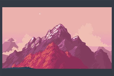 Free Mountain Backgrounds Pixel Art Download - CraftPix.net