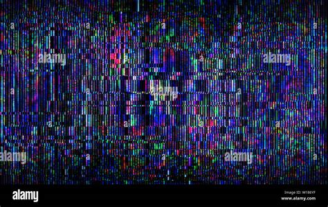 Futuristic Glitch background. Abstract pixel noise glitch error video damage like Vhs glitch ...