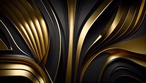 Premium Photo | Black and gold colorful texture wallpaper, abstract background