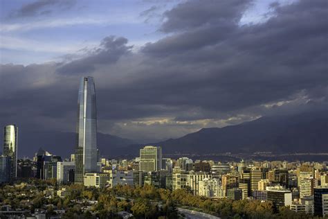 Santiago Skyline with clouds and skyscrapers image - Free stock photo - Public Domain photo ...