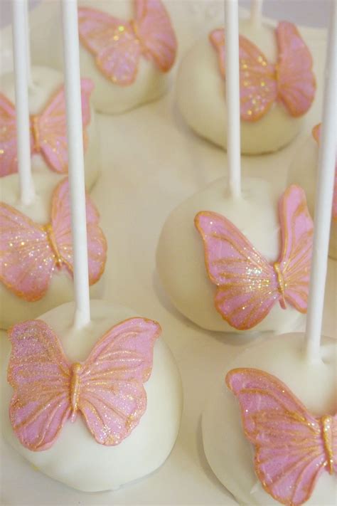 pink butterfly cake pops - Has Wide Newsletter Photography