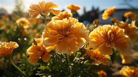 Premium AI Image | full of Mexican Marigold flower