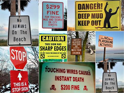 Funny Signs That Go a Bit Overboard with the Cautions