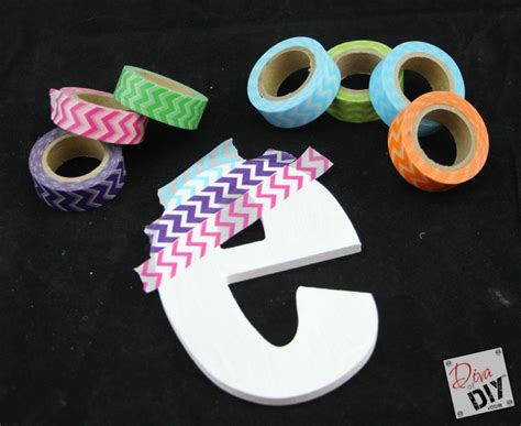 Washi Tape Letters | Diva of DIY