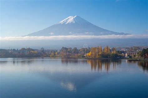 Mount Fuji and Lake Kawaguchi in Yamanashi, Japan Stock Photo - Image of recreation ...