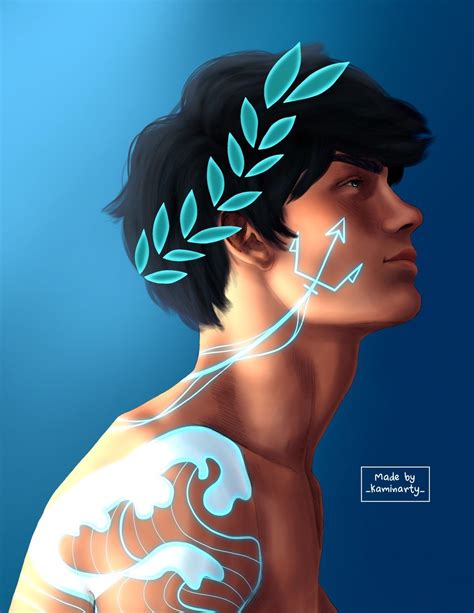 Percy Jackson as a greek god🔱💙 | Héros de l'olympe, Leo valdez, Nico di ...