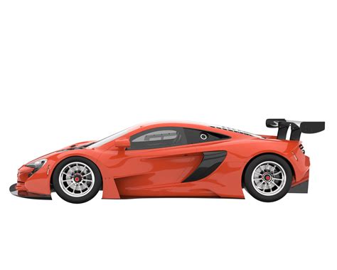 Race car isolated on transparent background. 3d rendering ...