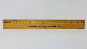 Vintage Westcott Featherweight Flexible Wooden Ruler 12” | eBay