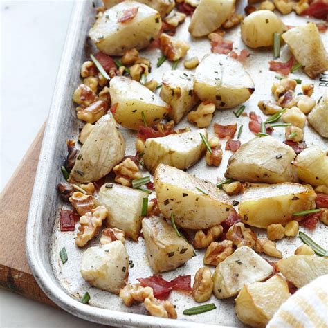 Roasted Jerusalem Artichokes with Crispy Prosciutto & Walnuts Recipe - EatingWell