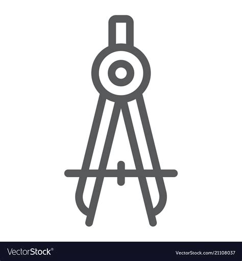 Divider line icon school and education Royalty Free Vector