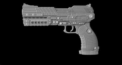 Sci-fi Handgun 3D Model $99 - .max .fbx .obj - Free3D