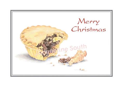 Mince Pie Christmas card – Jacqueline South Illustration and Design