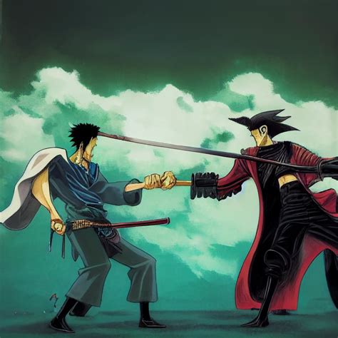 Zoro Vs Mihawk Final Battle Fanart Onepiece