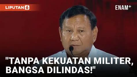 VIDEO: Debat Capres, Prabowo Singgung Kondisi Gaza Saat Sampaikan Visi-Misi | Enamplus