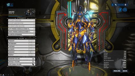 Warframe gauss fashion frame