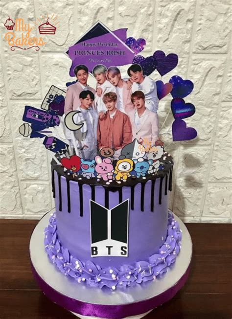 Shop for Fresh BTS Theme Birthday Cake online