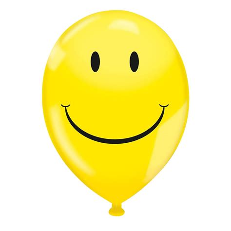 17" Balloons - Yellow Smiley Face Balloon - Pack of 72 - Walmart.com - Walmart.com