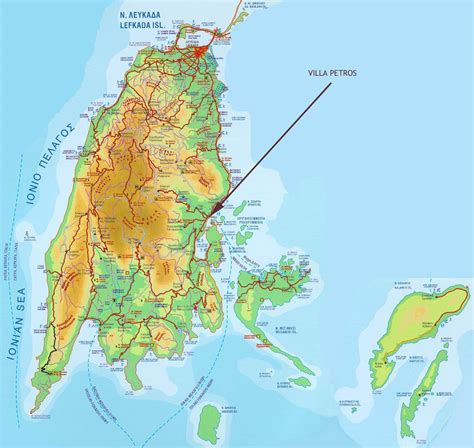 Stadtplan von Lefkada | Detaillierte gedruckte Karten von Lefkada ...