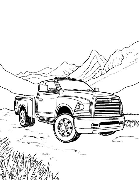 50 Truck Coloring Pages: Free Printable Sheets