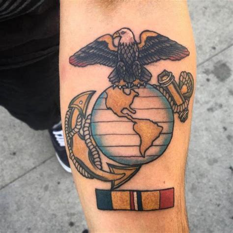 115+ Marine Tattoos Tattoos To Show Your Love For The Forces - Wild ...